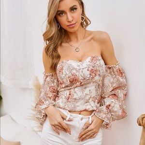 Shein off the shoulder blouse size L